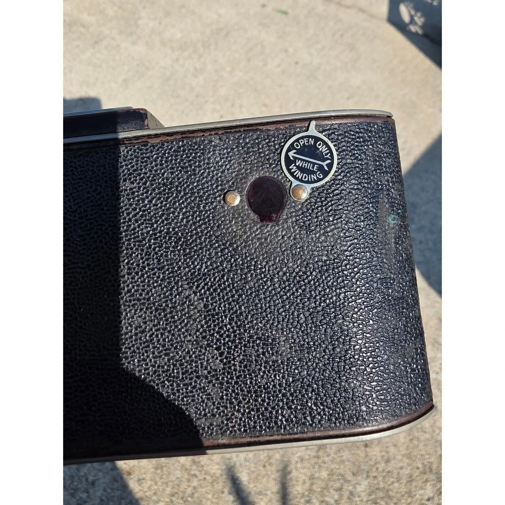 Vintage‎ Agfa PD-16 Folding Camera Black Pebbled Leatherette Antique Collectible